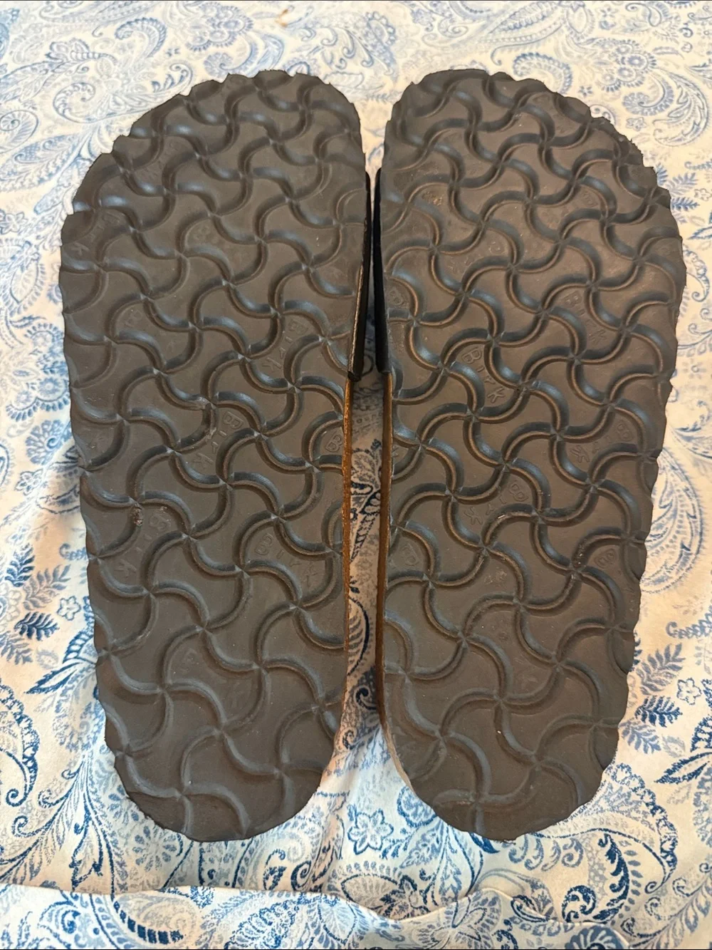 Birkenstock Black Slip-On Cork Footbed Sandals